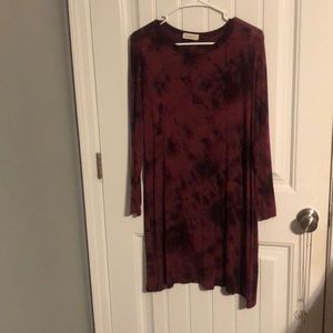 Long sleeved medium dress